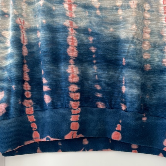 Hard Tail Tie-Dye Oversized Cropped Rayon Knit Sweater/ Top w Dolman Sleeves - Picture 11 of 14